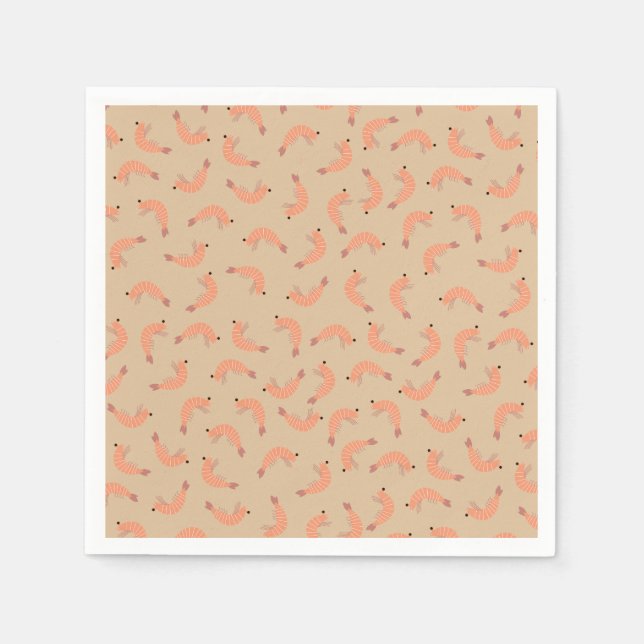 Servilleta De Papel Ducha de bebé de camarón (Anverso)