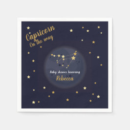 Servilleta De Papel Ducha de bebé de Capricorn zodiac