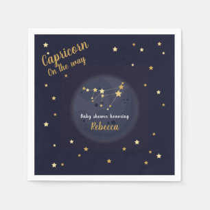 Servilleta De Papel Ducha de bebé de Capricorn zodiac
