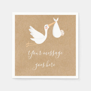 Servilleta De Papel Ducha de bebé de cigüeña de entrega especial / Spr