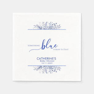 Servilleta De Papel Ducha de bebé de flor silvestre azul algo azul