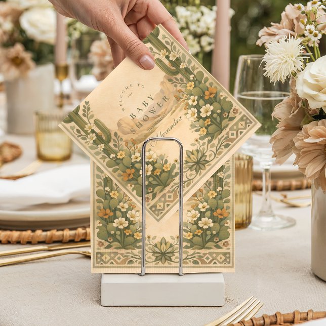 Servilleta De Papel Ducha de Bebé de Flores Silvestres del Desierto Su (Subido por el creador)