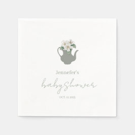 Servilleta De Papel Ducha de bebé de Garden Tea Fiesta