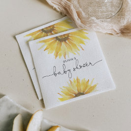 Servilleta De Papel Ducha de bebé de girasol acuático