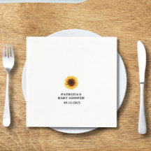 Ducha de bebé de girasol de otoño