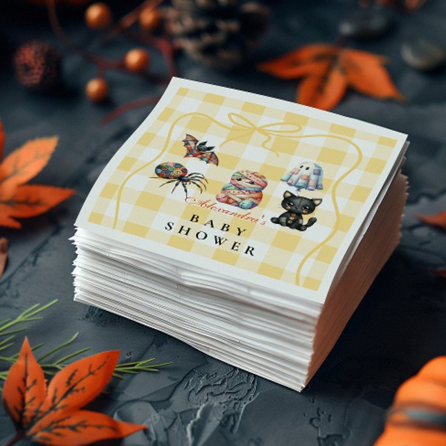 Servilleta De Papel Ducha de bebé de Halloween con parches acogedores (Subido por el creador)