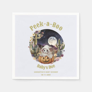 Servilleta De Papel Ducha de bebé de Halloween Pumpkin Boo