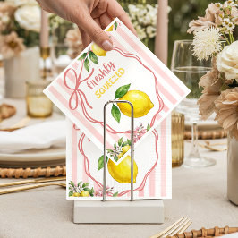 Servilleta De Papel Ducha de Bebé de Limonada Exprimida Fresca con Laz