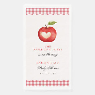 Servilleta De Papel Ducha de Bebé de Manzana a Cuadros Rojos Nena de N