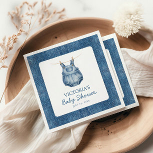 Servilleta De Papel Ducha de bebé de mezclilla Blue Jean Baby