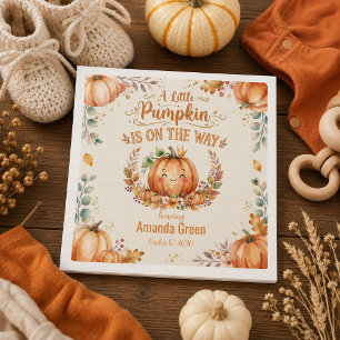 Servilleta De Papel Ducha de bebé de naranja de pequeña calabaza