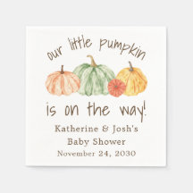 Ducha de bebé de otoño de calabaza
