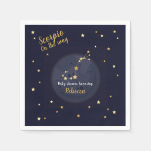 Servilleta De Papel Ducha de bebé de Scorpio zodiac