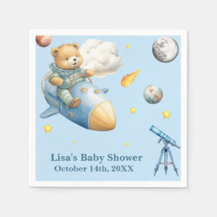 Servilleta De Papel Ducha de bebé del astronauta Teddy Bear