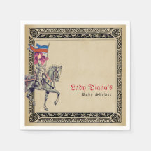 Ducha de Bebé del Caballero Medieval Renacentista 