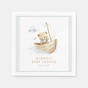 Servilleta De Papel Ducha de bebé del pequeño oso marinero Teddy