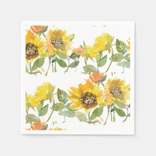Servilleta De Papel Ducha de Bebé Elegante Amapola Amarilla Abeja Sol