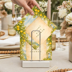 Servilleta De Papel Ducha de Bebé en Jardín de Limones Italiano