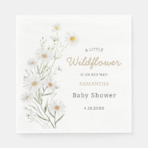 Ducha de bebé floral boho rústica de flor silvestr