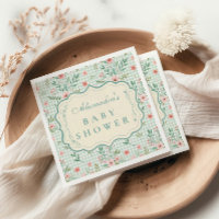 Ducha de Bebé Floral Escalonada Antigua