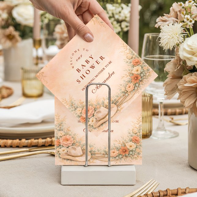 Servilleta De Papel Ducha de Bebé Floral Occidental (Subido por el creador)