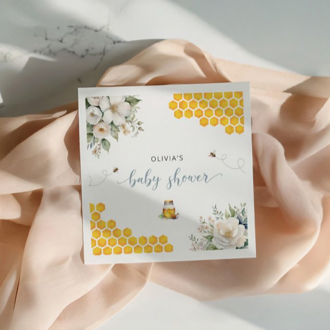 Servilleta De Papel Ducha de Bebé Flores de Rosa Mosqueta Miel de Abej (Subido por el creador)