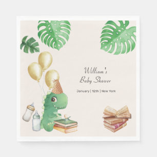 Servilleta De Papel Ducha de bebé globo libro de cuentos dinosaurio ne