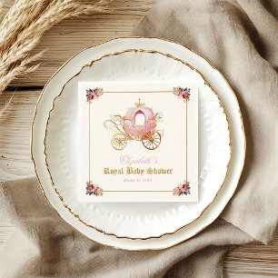 Servilleta De Papel Ducha de Bebé Hada Princesa Carruaje Rosa