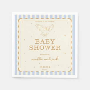 Servilleta De Papel Ducha de Bebé Harry Potter Hedwig Raya Azul