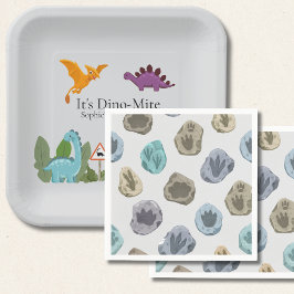 Servilleta De Papel Ducha de Bebé Huella de Dinosaurios