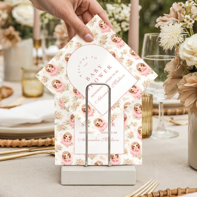 Servilleta De Papel Ducha de Bebé Jardín de Hadas Mágico (Subido por el creador)