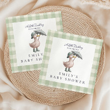 Ducha de bebé Little Duckling Green neutral en gén