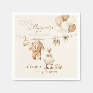 Servilleta De Papel Ducha de bebé Little Goose Beige