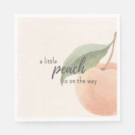 Servilleta De Papel Ducha de bebé Little Peach is on the Way