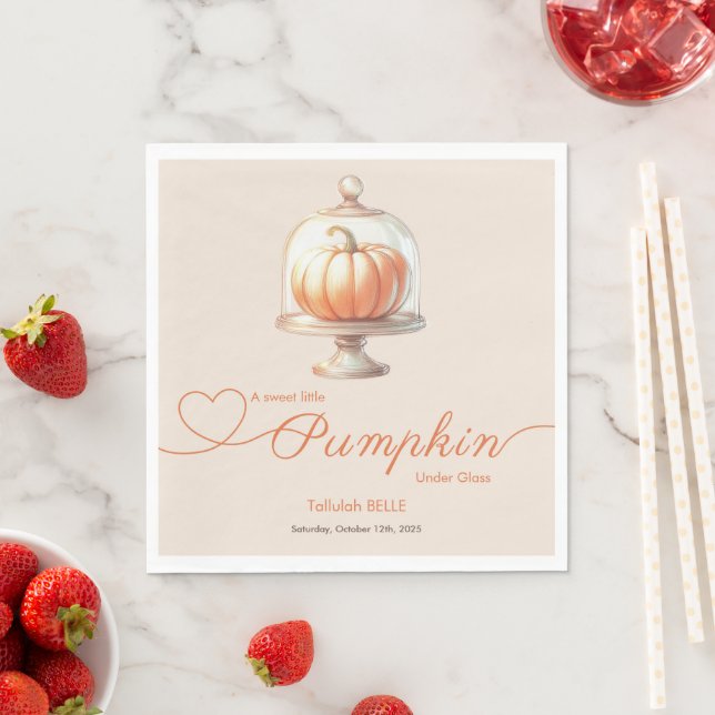 Servilleta De Papel Ducha de bebé Little Pumpkin – Otoño Chic (In situ)