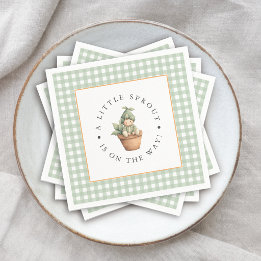 Servilleta De Papel Ducha de bebé Little Sprout Sage Green Gingham