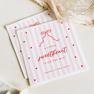 Servilleta De Papel Ducha de bebé Little Sweetheart Bow