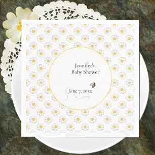Servilleta De Papel Ducha de Bebé Madre-Abeja Blanco