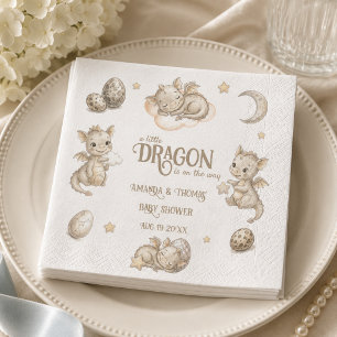 Servilleta De Papel Ducha de bebé mágica de pequeño dragón