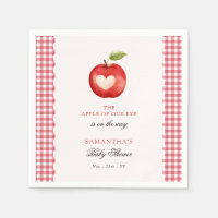 Ducha de bebé Manzana de Nuestros Ojos con Gingham