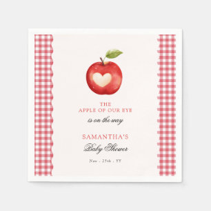 Servilleta De Papel Ducha de bebé Manzana de Nuestros Ojos con Gingham