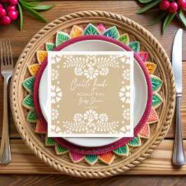Servilleta De Papel Ducha de bebé mexicana Cielito lindo beige