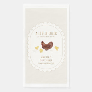 Servilleta De Papel Ducha de bebé Neutral Minimalista Boho Granja Poll