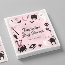 Ducha de Bebé Niña de Halloween Rosa