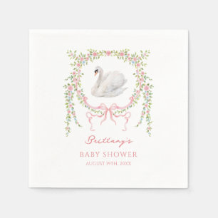 Servilleta De Papel Ducha de Bebé Niña Princesa Cisne