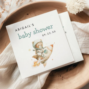 Servilleta De Papel Ducha de bebé niño de osito de peluche astronauta 