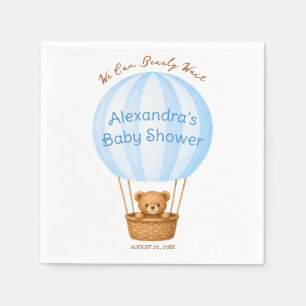 Servilleta De Papel Ducha de bebé niño oso de peluche en globo aerostá