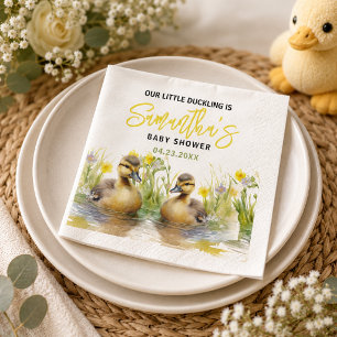 Servilleta De Papel Ducha de bebé niño pato acuarela linda