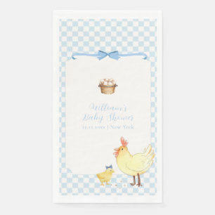 Servilleta De Papel Ducha de bebé Niño Pollito Granjero Cuadro de Ging