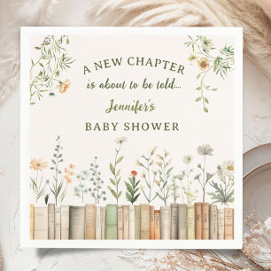 Servilleta De Papel Ducha de Bebé Nuevo Capítulo Flor Silvestre Neutra